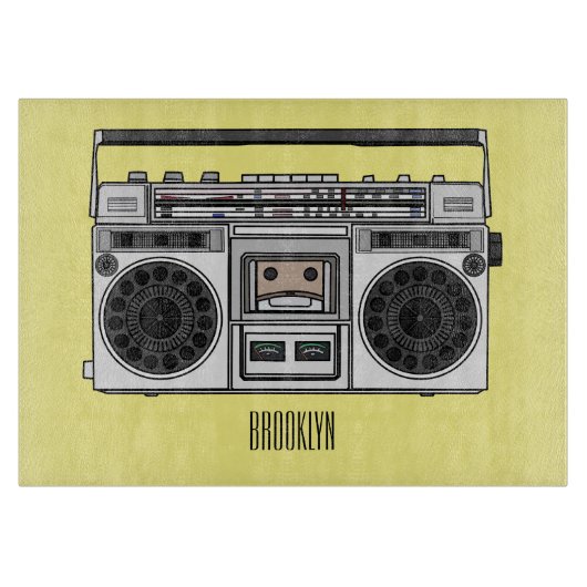 Planche À Découper Illustration de la bande dessinée radio (Devant)