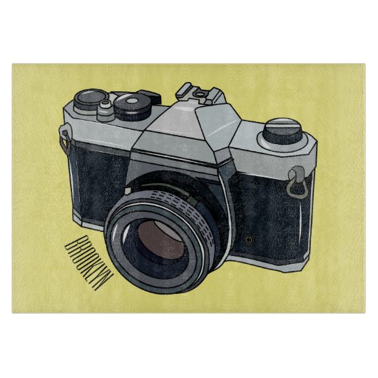 Planche À Découper Illustration de la caméra (Devant)