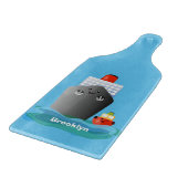 Planche À Découper Illustration de la caricature de remorqueur de paq (Coin)