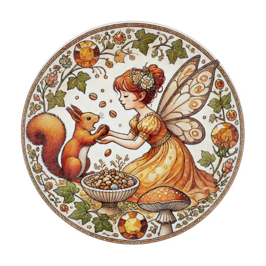 Planche À Découper Illustration de la fée d'écureuil (Devant)