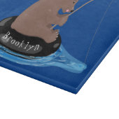 Planche À Découper Illustration de la pêche de l'ourson mou (Coin)