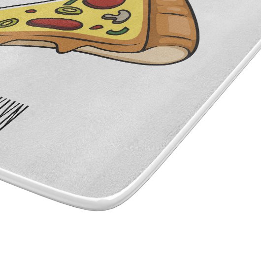 Planche À Découper Illustration de la pizza (Coin)