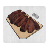 Planche À Découper Illustration de la poitrine de boeuf (Devant)