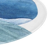 Planche À Découper Illustration de l'aquarelle de la baleine bleue mi (Coin)