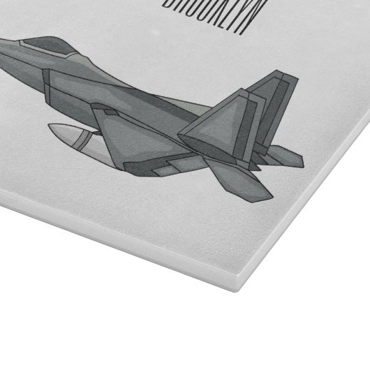 Planche À Découper Illustration de l'avion de chasse (Coin)