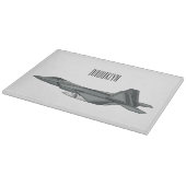 Planche À Découper Illustration de l'avion de chasse (Coin)