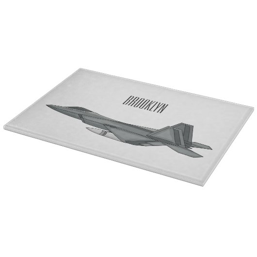 Planche À Découper Illustration de l'avion de chasse (Coin)