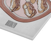 Planche À Découper Illustration de l'éclair de chocolat (Coin)