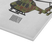 Planche À Découper Illustration de l'hélicoptère de l'armée (Coin)
