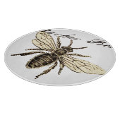 Planche À Découper Illustration de l'insecte d'abeille vintage (Coin)