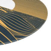 Planche À Découper Illustration de lune de soleil stylisée, mer sombr (Coin)