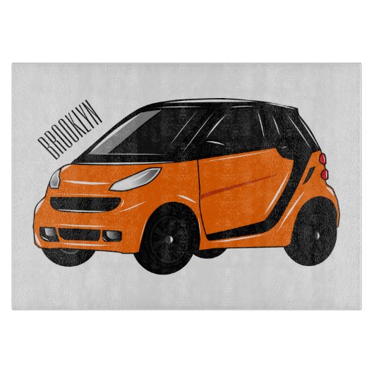 Planche À Découper Illustration de micro-voiture (Devant)