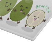 Planche À Découper Illustration de mignonne guava feijoa (Coin)