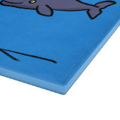 Planche À Découper Illustration de mignonne migratrice de baleines à (Coin)