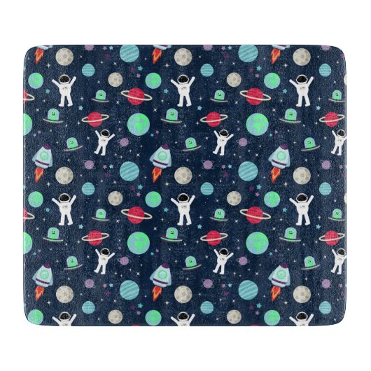 Planche À Découper illustration de motif spatial (Devant)