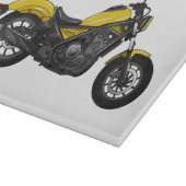 Planche À Découper Illustration de moto Cruiser (Coin)