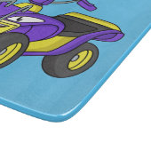 Planche À Découper Illustration de moto Purple Quad (Coin)