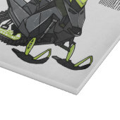 Planche À Découper Illustration de motoneige (Coin)