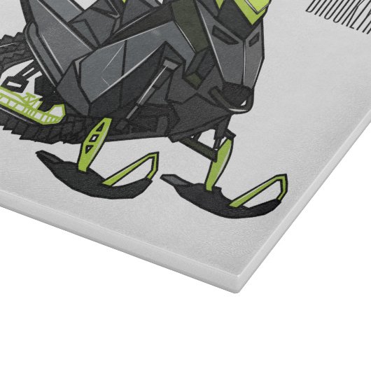 Planche À Découper Illustration de motoneige (Coin)