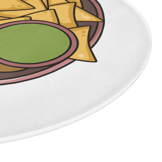Planche À Découper Illustration de Nachos (Coin)