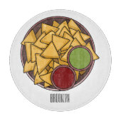 Planche À Découper Illustration de Nachos (Devant)
