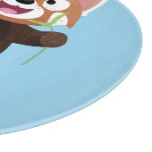 Planche À Découper Illustration de panda rouge mignon (Coin)