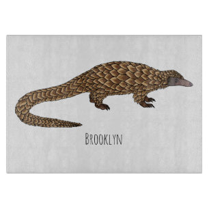 Planche À Découper Illustration de pangolin à queue longue