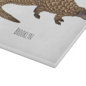 Planche À Découper Illustration de pangolin à queue longue (Coin)