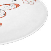 Planche À Découper Illustration de papillon en verre (Coin)