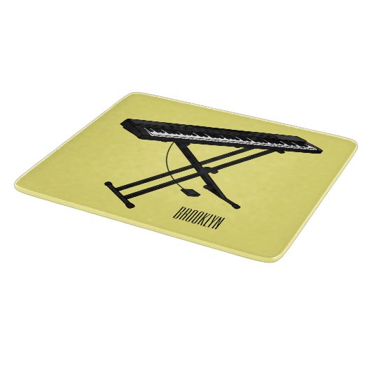 Planche À Découper Illustration de piano clavier (Coin)