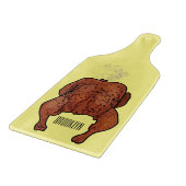 Planche À Découper Illustration de poulet rôti (Coin)