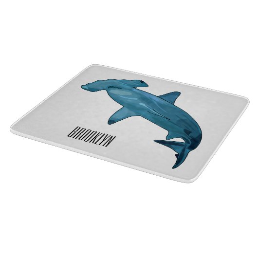 Planche À Découper Illustration de requin marteau (Coin)