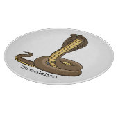 Planche À Découper Illustration de serpent à cobra Brown (Coin)