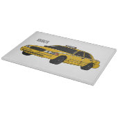 Planche À Découper Illustration de taxi (Coin)