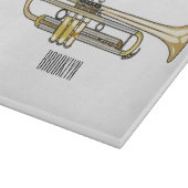 Planche À Découper Illustration de trompette (Coin)