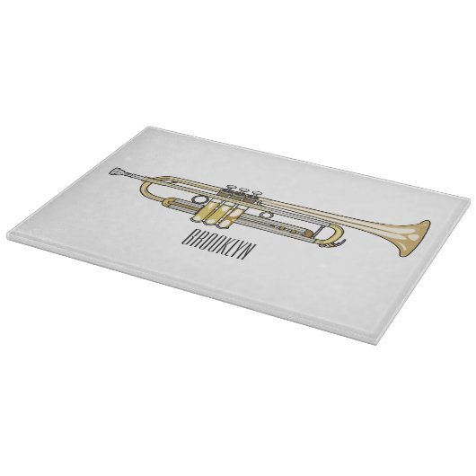 Planche À Découper Illustration de trompette (Coin)