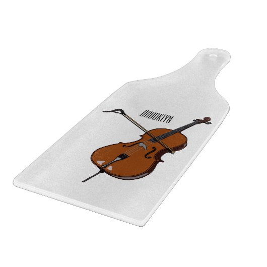 Planche À Découper Illustration de violoncelle (Coin)