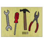 Planche À Découper Illustration des outils de menuiserie (Devant)