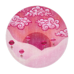 Planche À Découper Illustration des sucettes et des beaux nuages