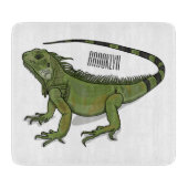 Planche À Découper Illustration d'Iguana (Devant)