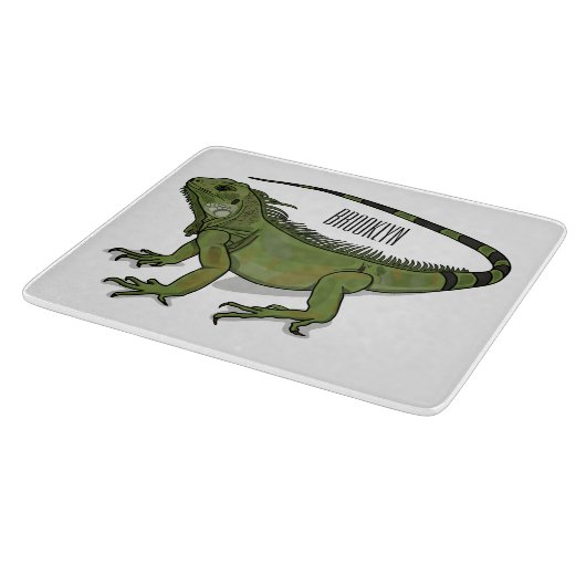 Planche À Découper Illustration d'Iguana (Coin)