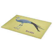 Planche À Découper Illustration d'oiseau de grue bleue (Coin)