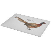 Planche À Découper Illustration d'oiseau faisan à cou circulaire (Coin)