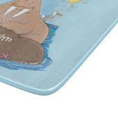 Planche À Découper Illustration drôle de morse joyeux (Coin)