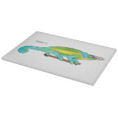 Planche À Découper Illustration du caméléon de Jackson (Coin)