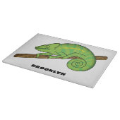 Planche À Découper Illustration du caméléon de la parson (Coin)
