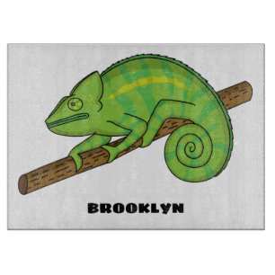 Planche À Découper Illustration du caméléon de la parson