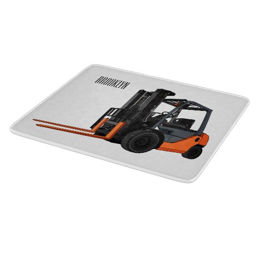 Planche À Découper Illustration du chariot élévateur (Coin)