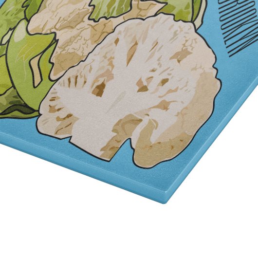 Planche À Découper Illustration du chou-fleur (Coin)