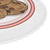 Planche À Découper Illustration du cookie de puce à chocolat (Coin)